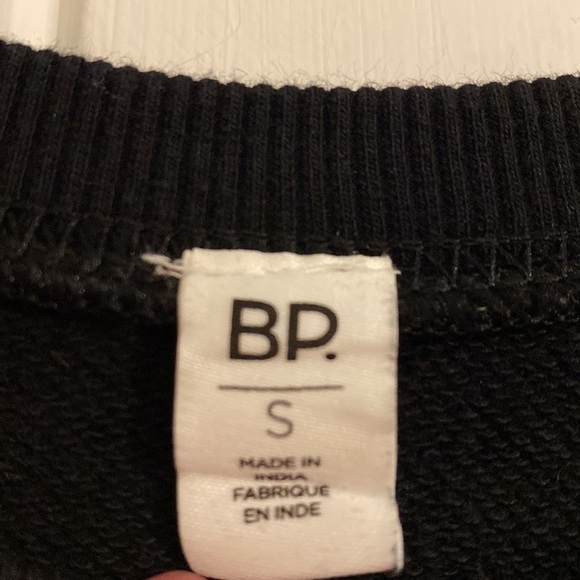 Nordstrom BP NWT Embroidered Peace Crew Neck Crop Sweatshirt Size Small - Picture 5 of 8